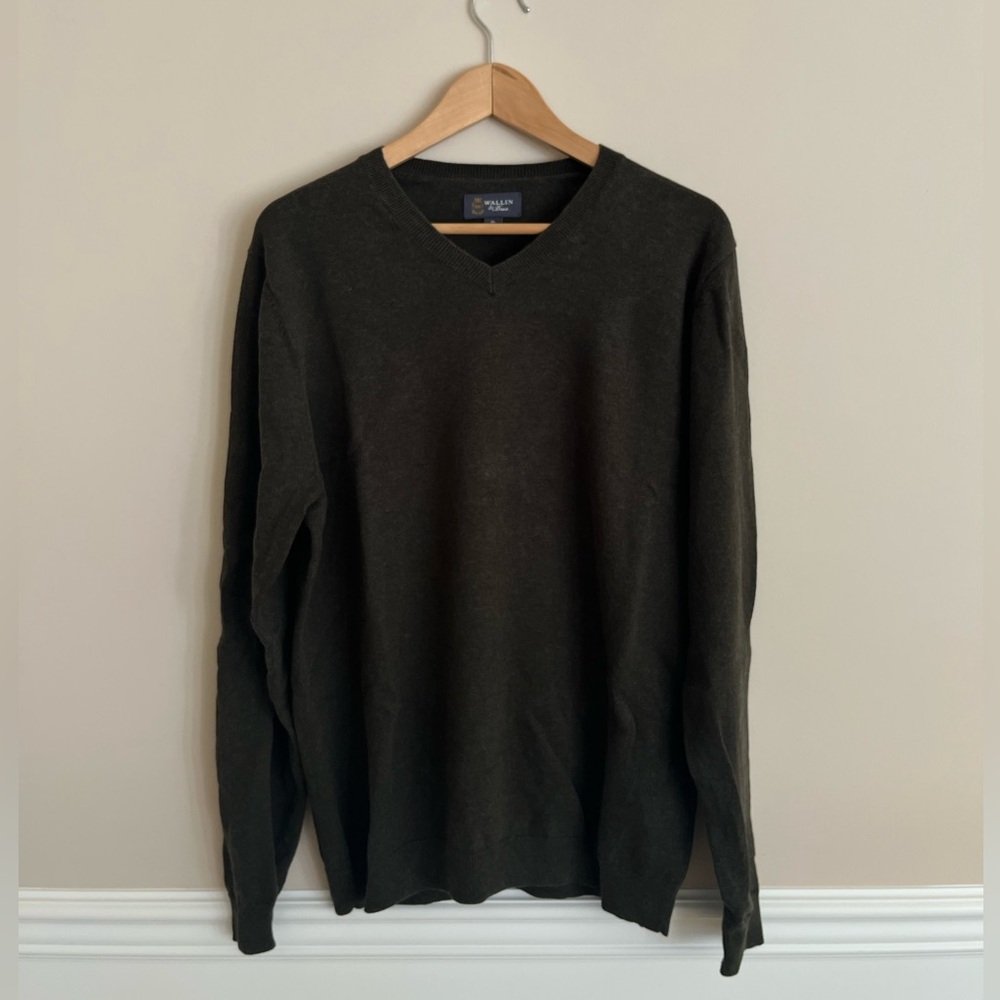 WALLIN & BROS cashmere cotton blend sweater size XL
